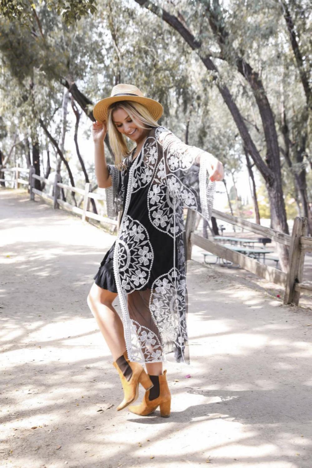 The Kate Majestic Lace Kimono