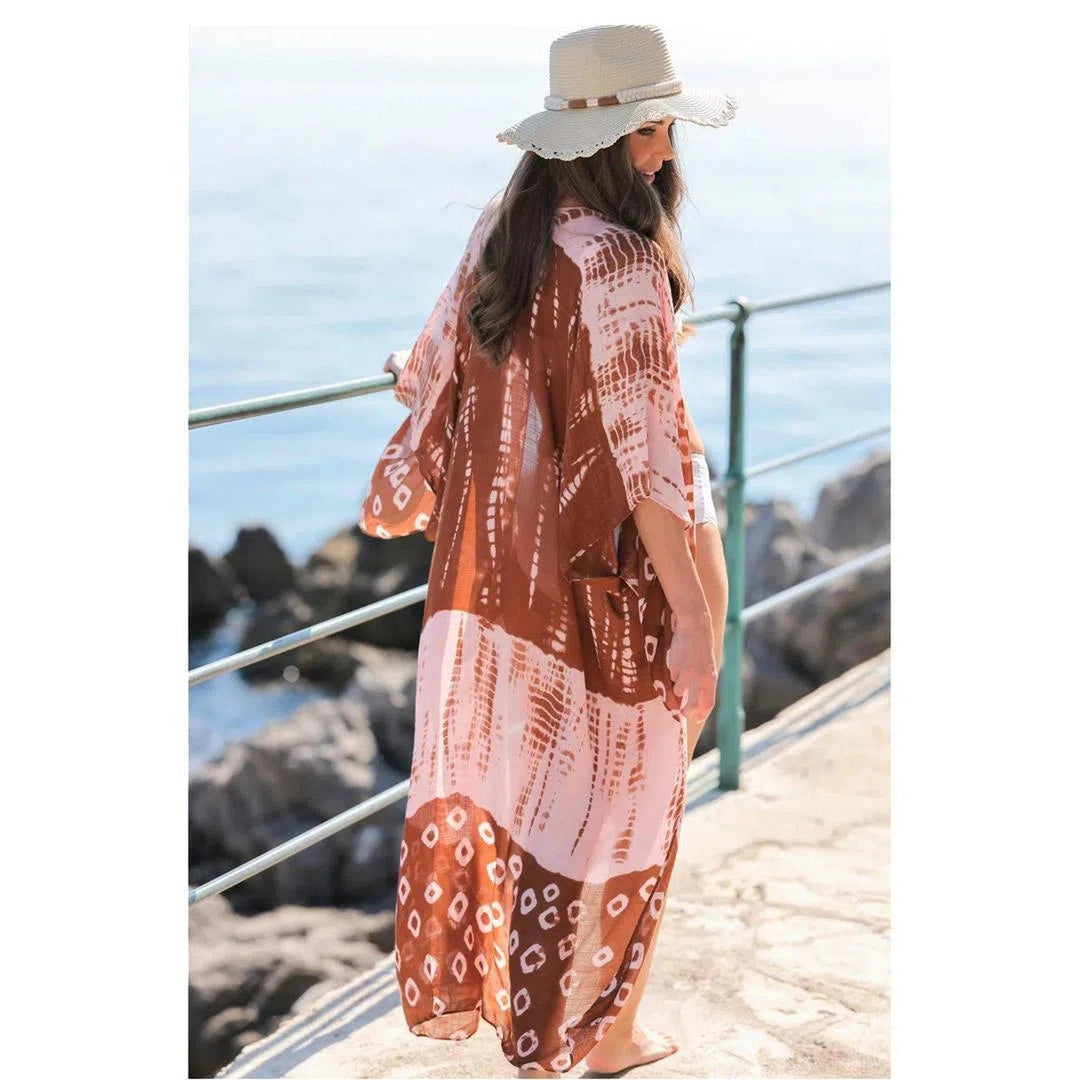 The Yolanda Terracotta Kimono - Oceanista