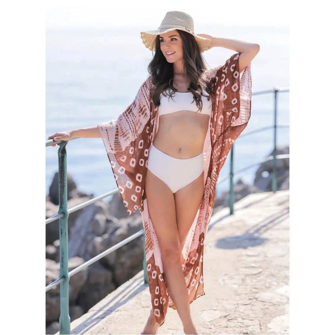 The Yolanda Terracotta Kimono - Oceanista