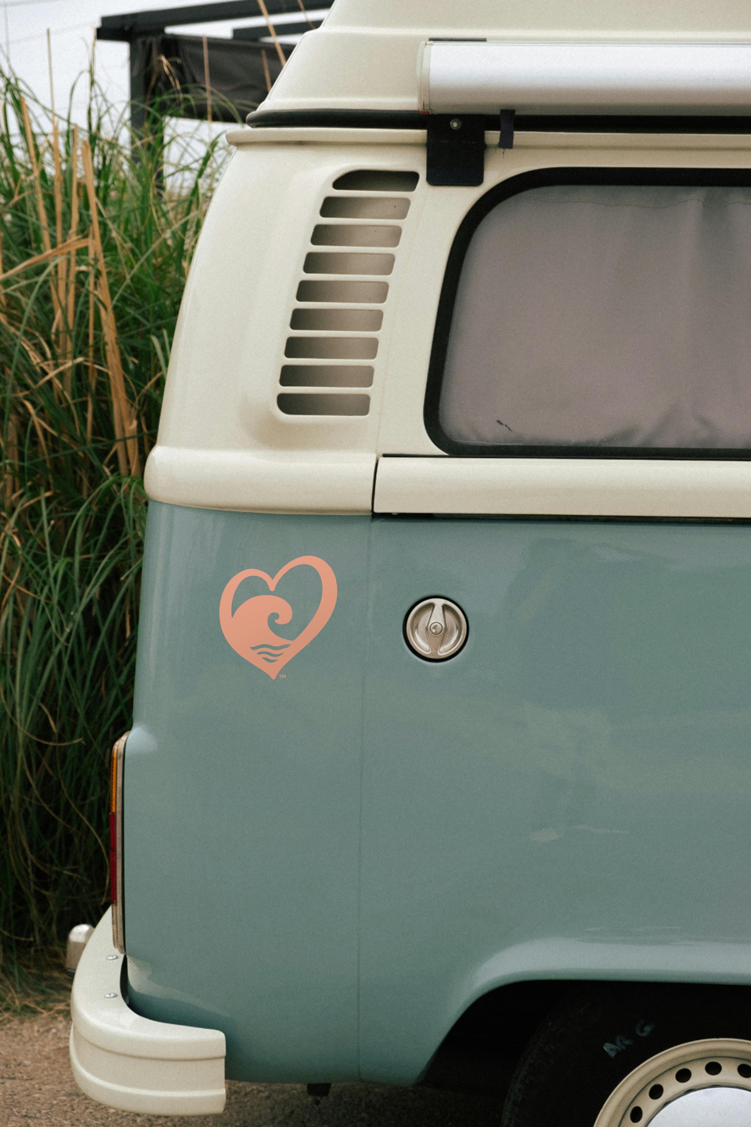 Waves at Heart™ Car Decal Sticker
