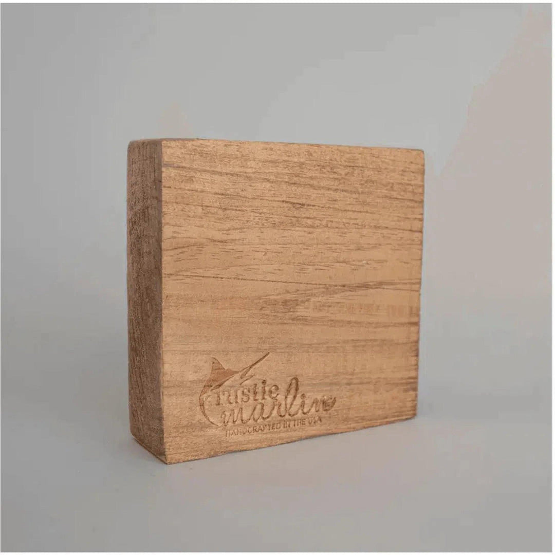 Waves in The Sea Decorative Wooden Block - Oceanista