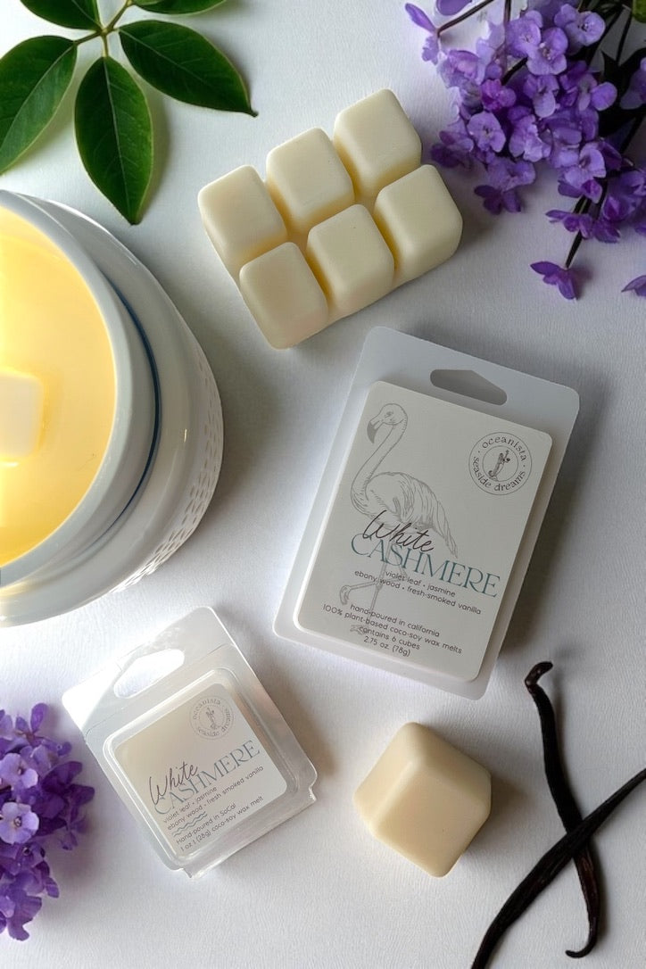 White Cashmere Luxury Wax Melts - Handmade in Southern California