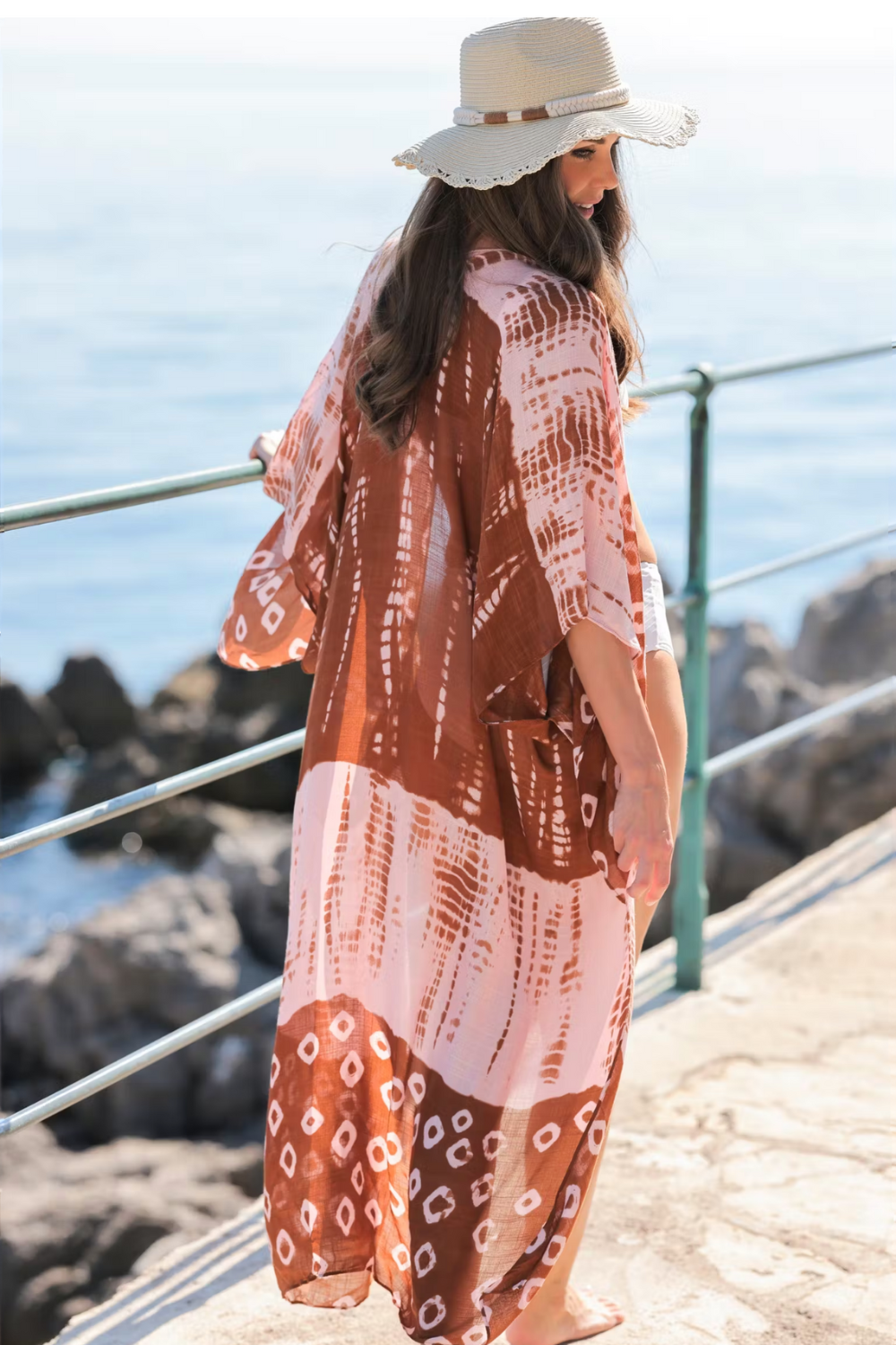 The Yolanda Terracotta Kimono - Oceanista