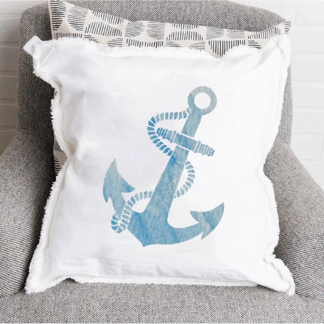 Anchor Square Pillow - Oceanista