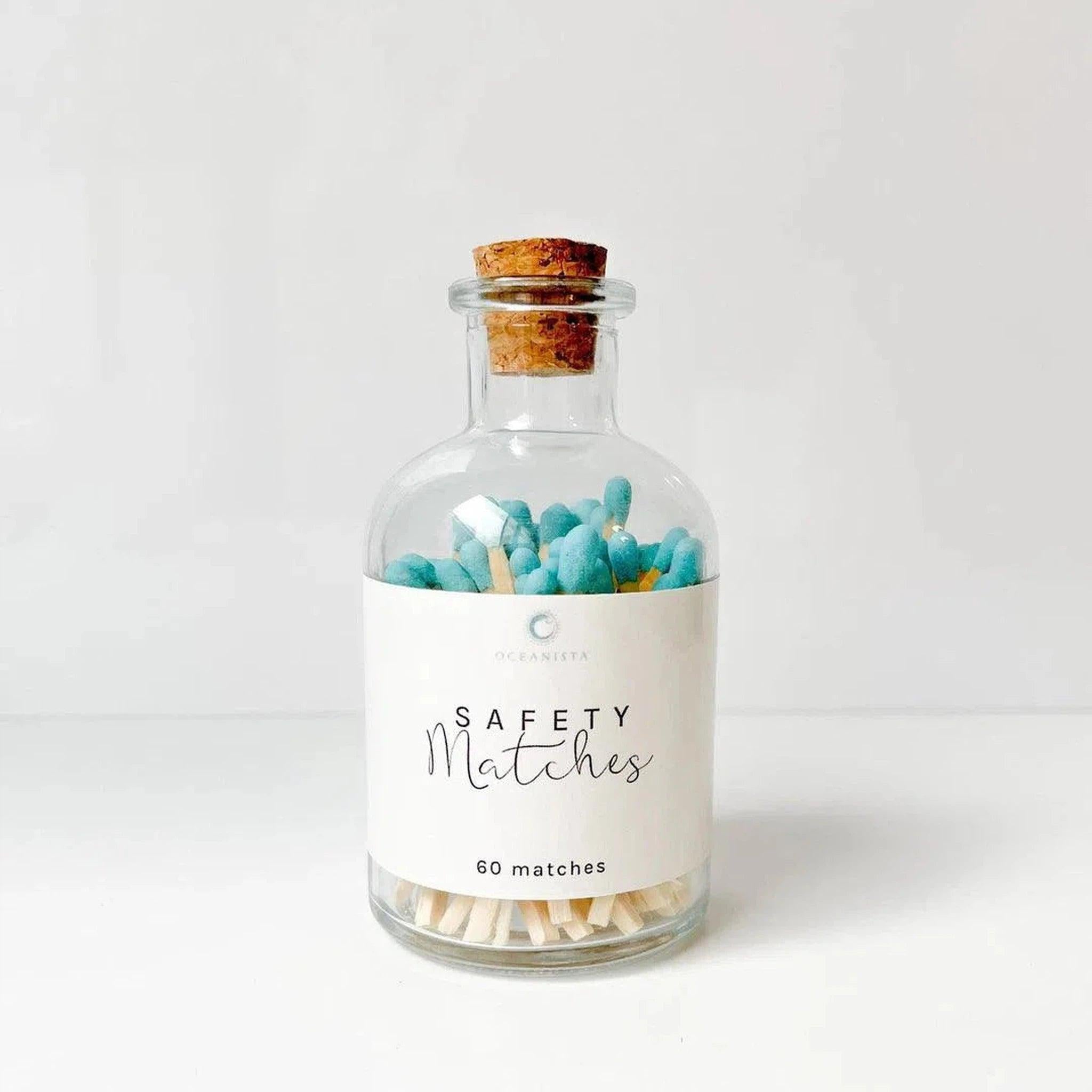 Apothecary Safety Matches | Turquoise Tip - 60 Count