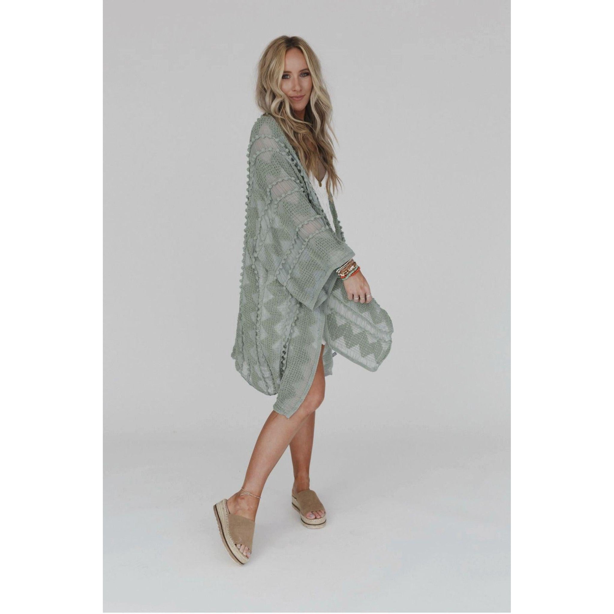 Bali Embroidered Kimono