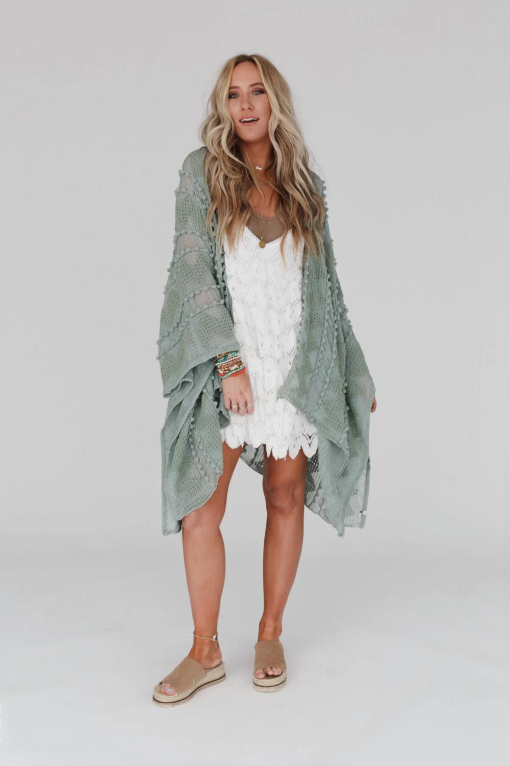 Bali Embroidered Kimono