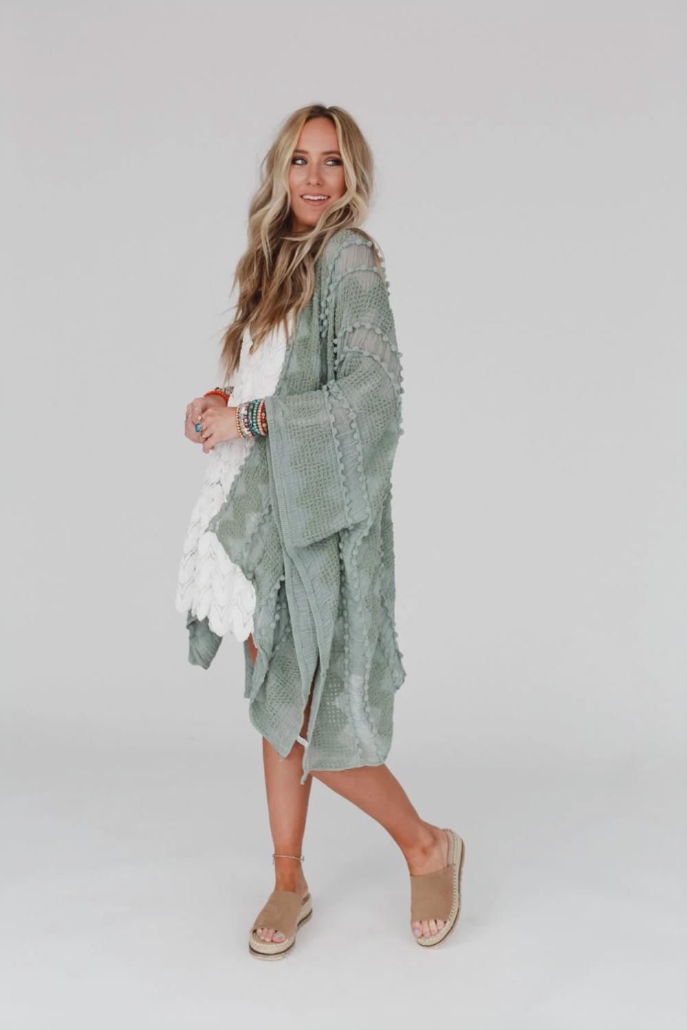 Bali Embroidered Kimono