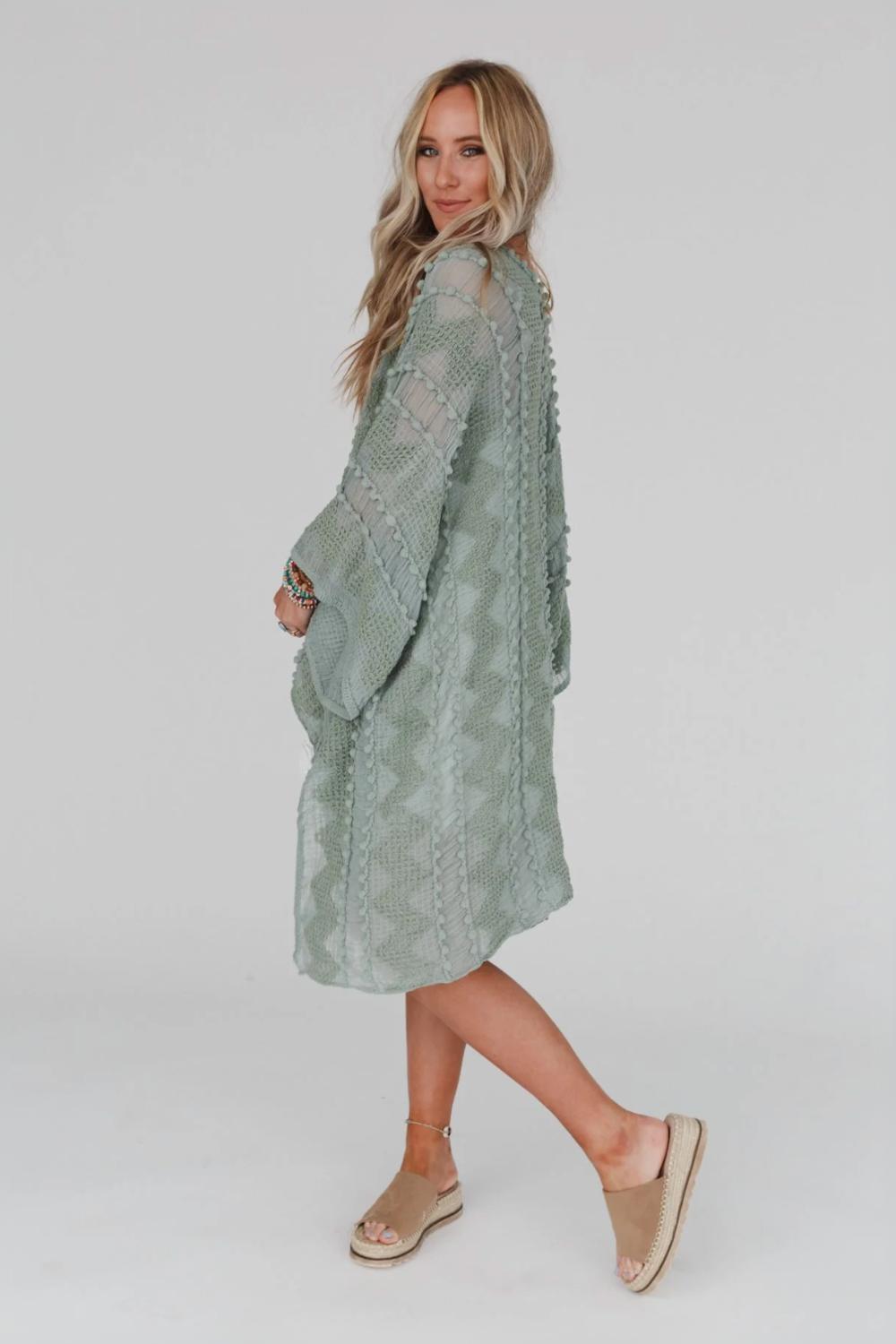 Bali Embroidered Kimono