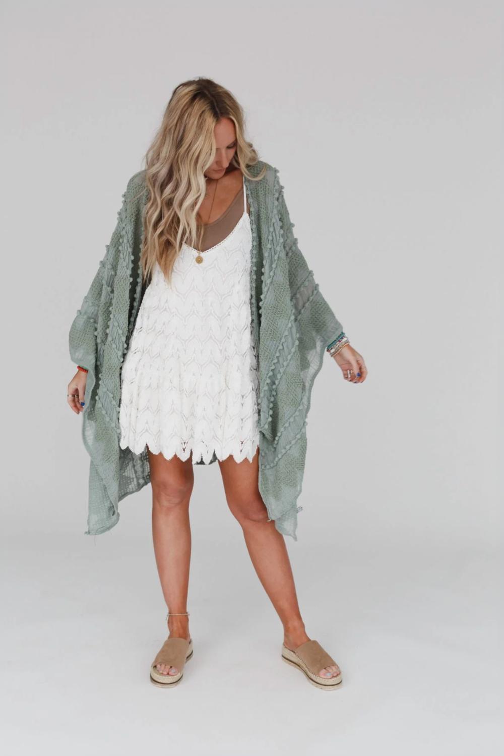 Bali Embroidered Kimono