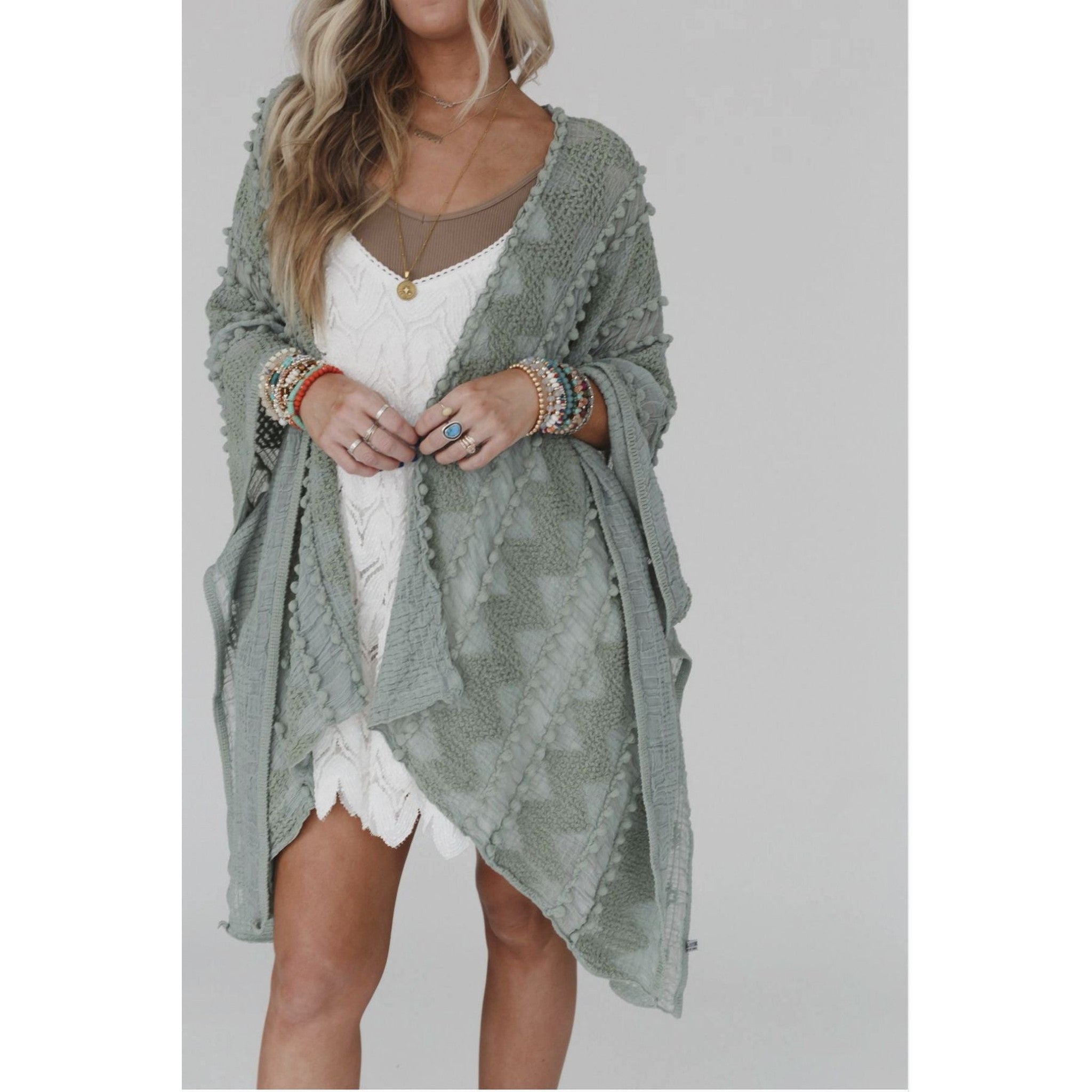 Bali Embroidered Kimono