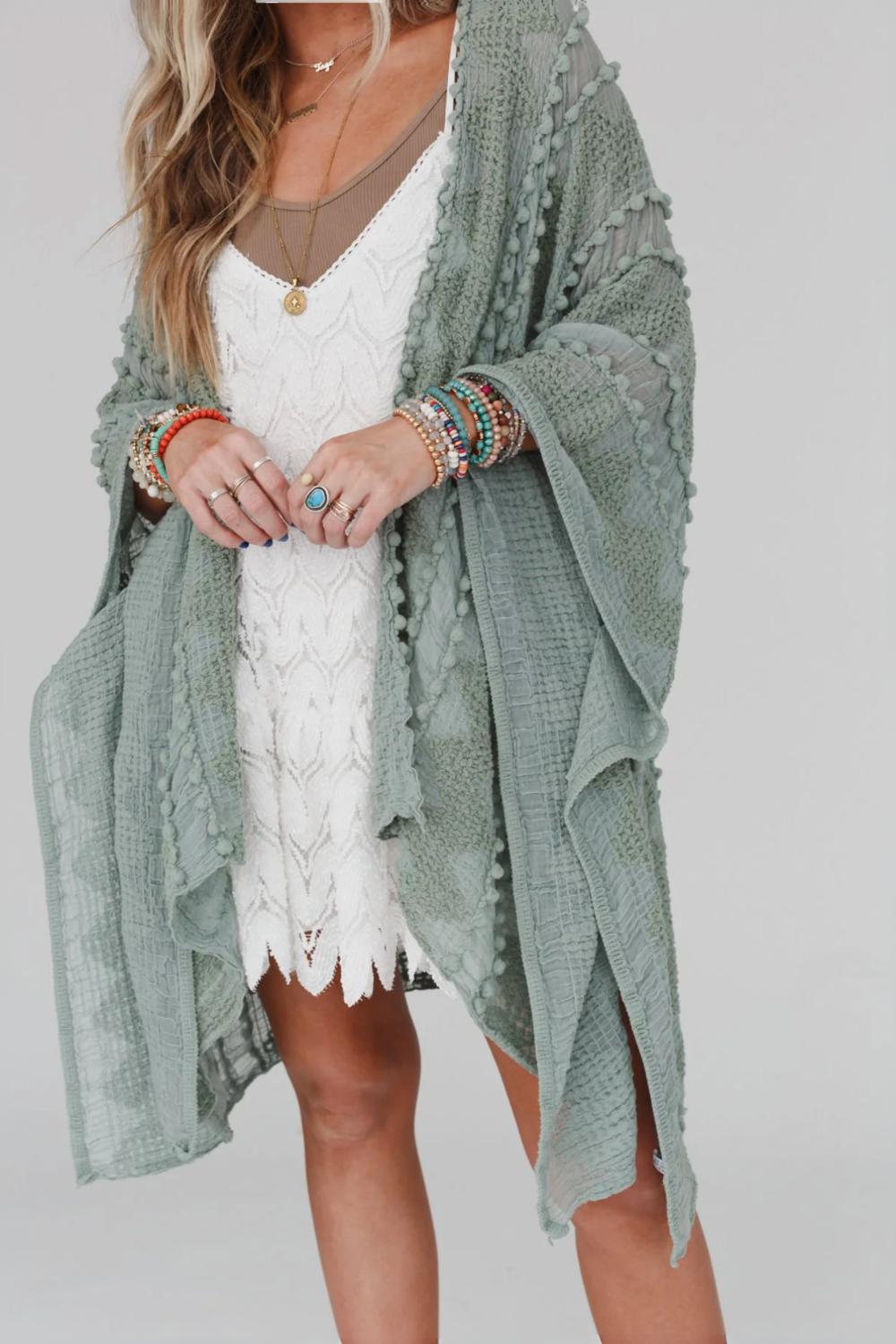 Bali Embroidered Kimono