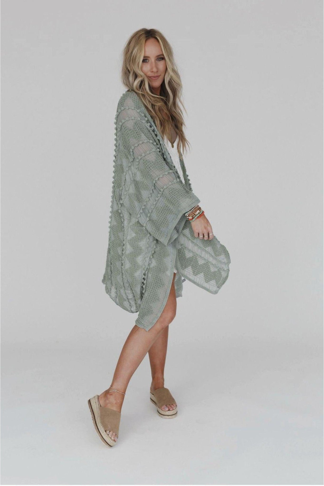 Bali Embroidered Kimono