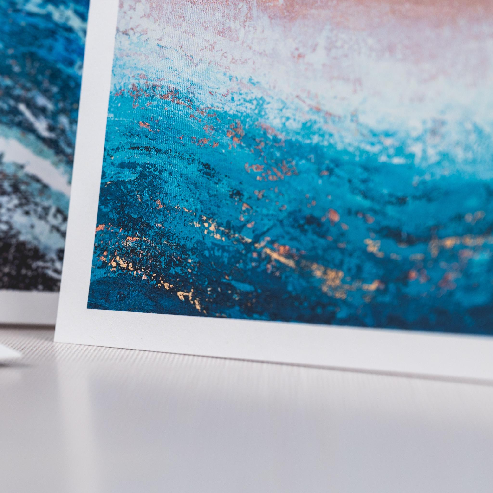 Coastal Abstract Note Cards
