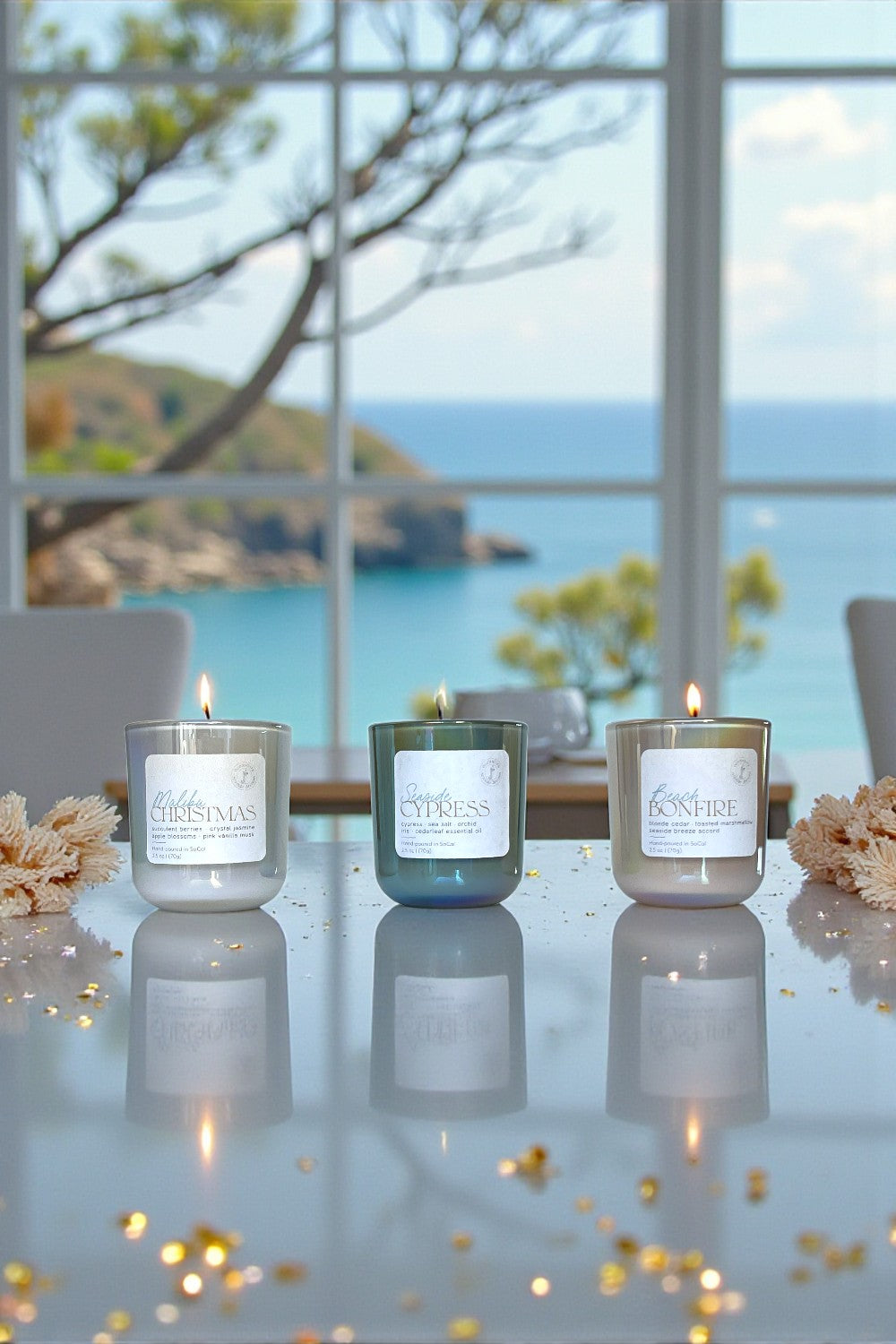 Coastal Christmas Collection  –  Candle Trio Gift Set