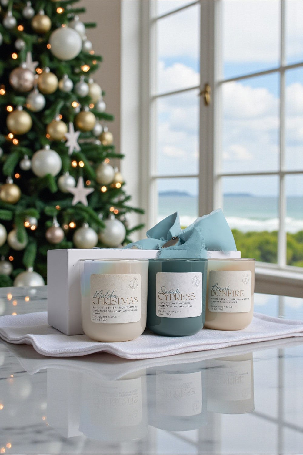 Coastal Christmas Collection  –  Candle Trio Gift Set