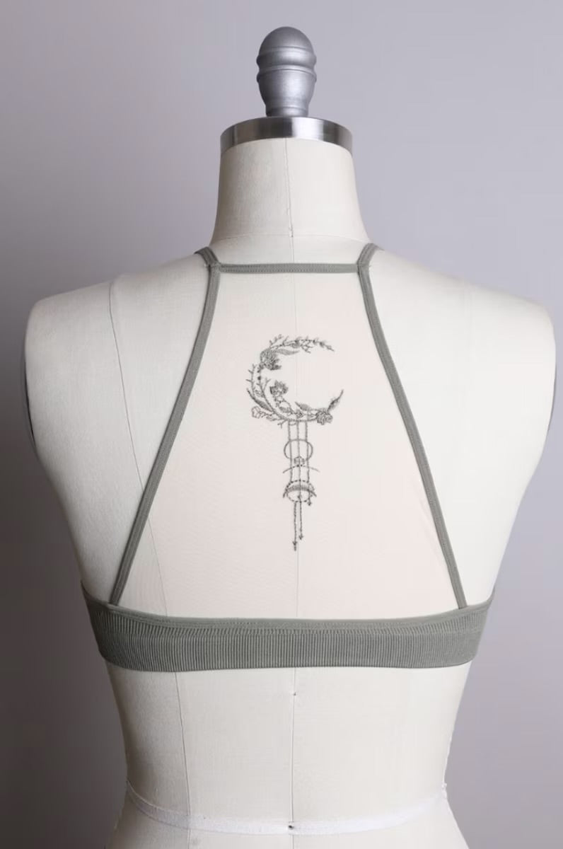 Crescent Moon Tattoo Bralette