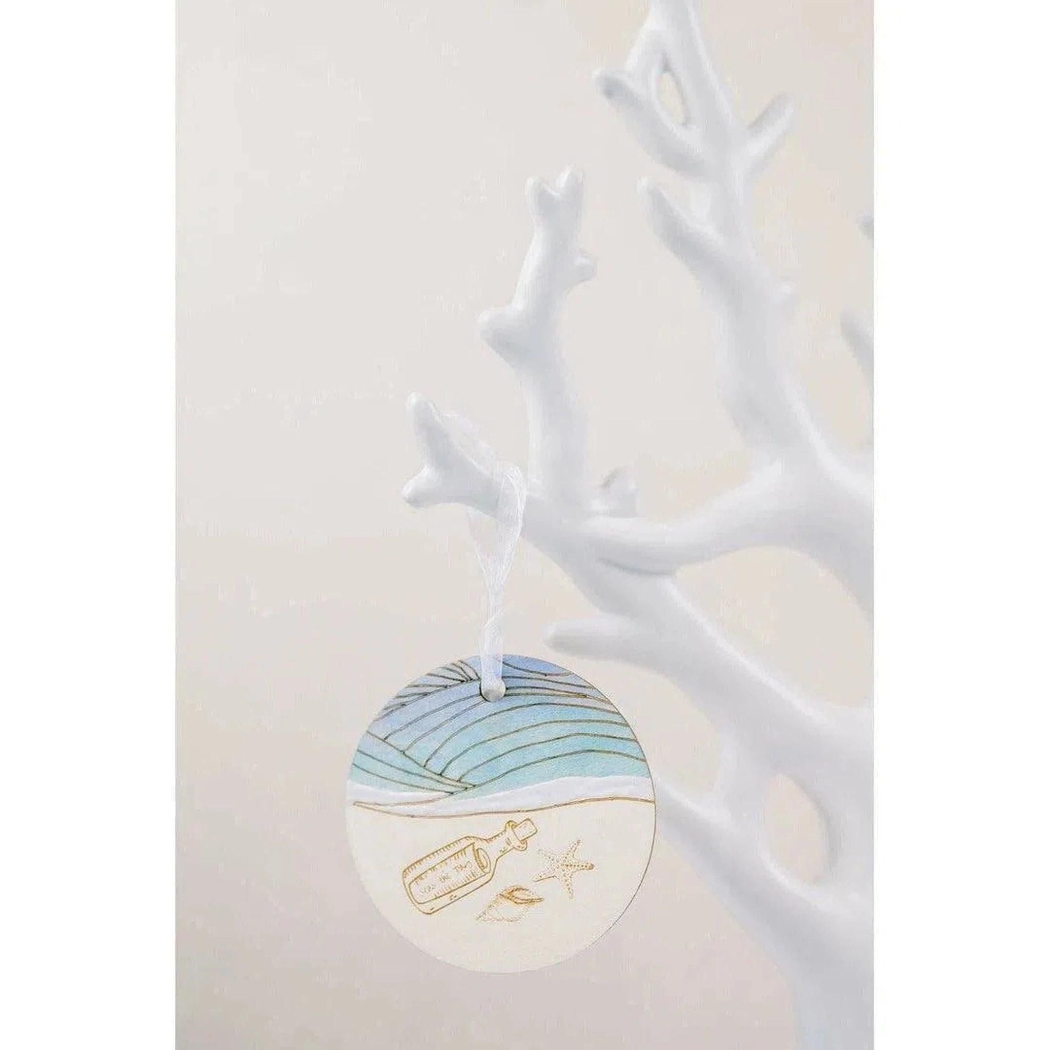 Hand-painted Seas the Day Ornament