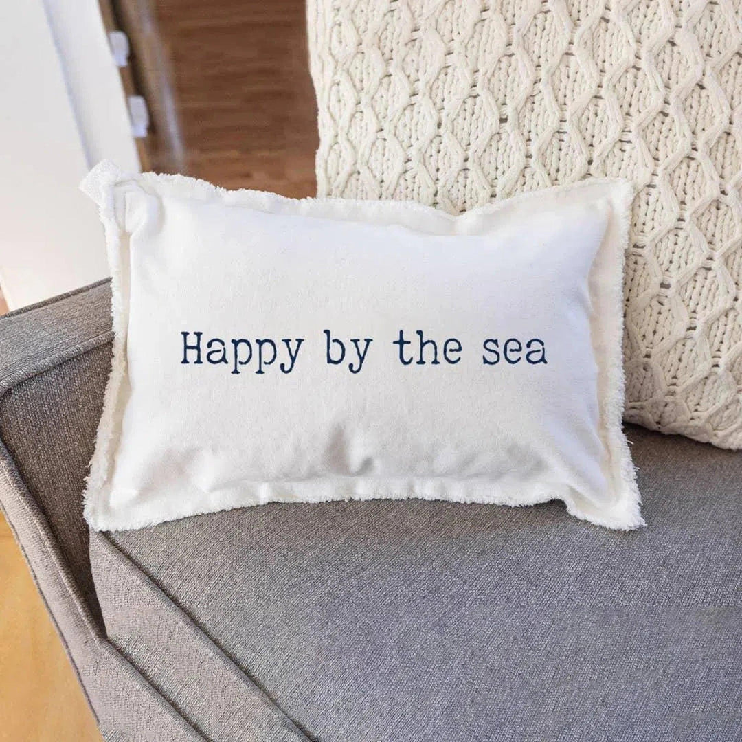 Happy by The Sea Pillow - Oceanista