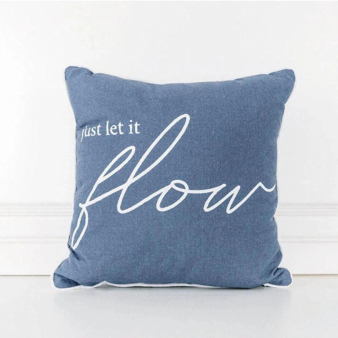 Just Let it Flow Pillow - Oceanista