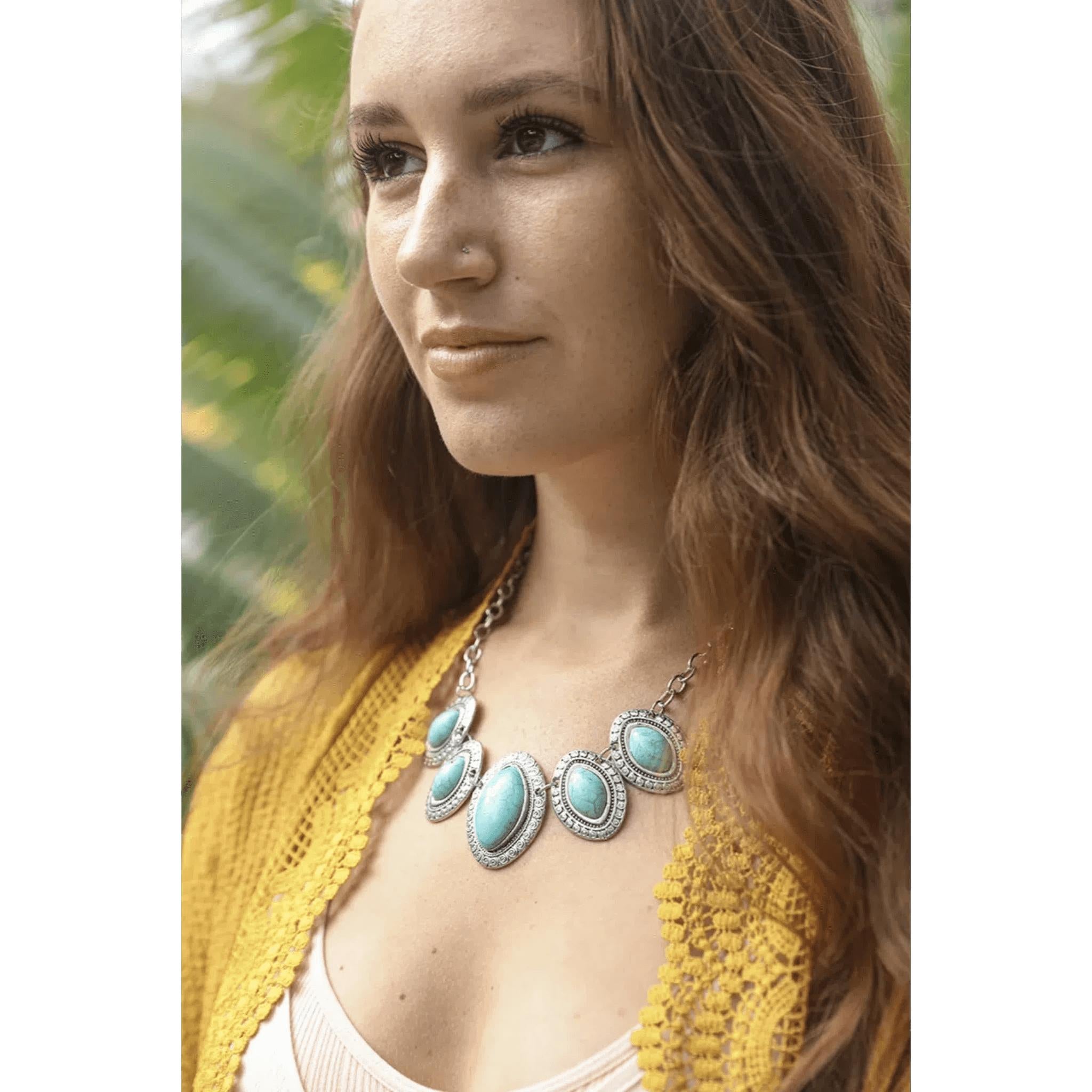 Leaflet Turquoise Necklace