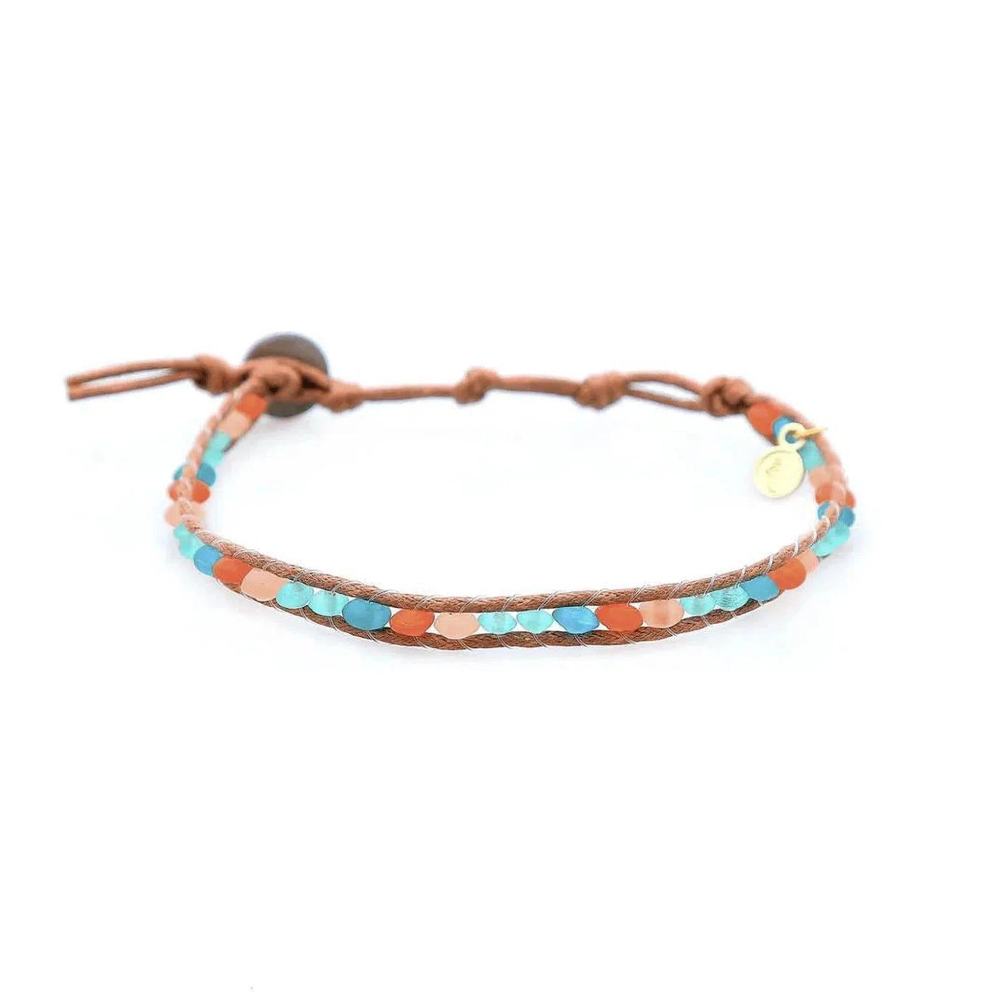 Mandarinfish Sea Glass Anklet