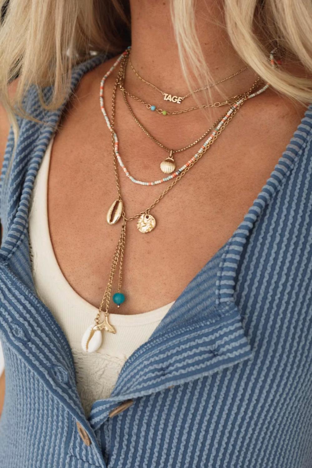 Mermaid Glow Layered Necklace