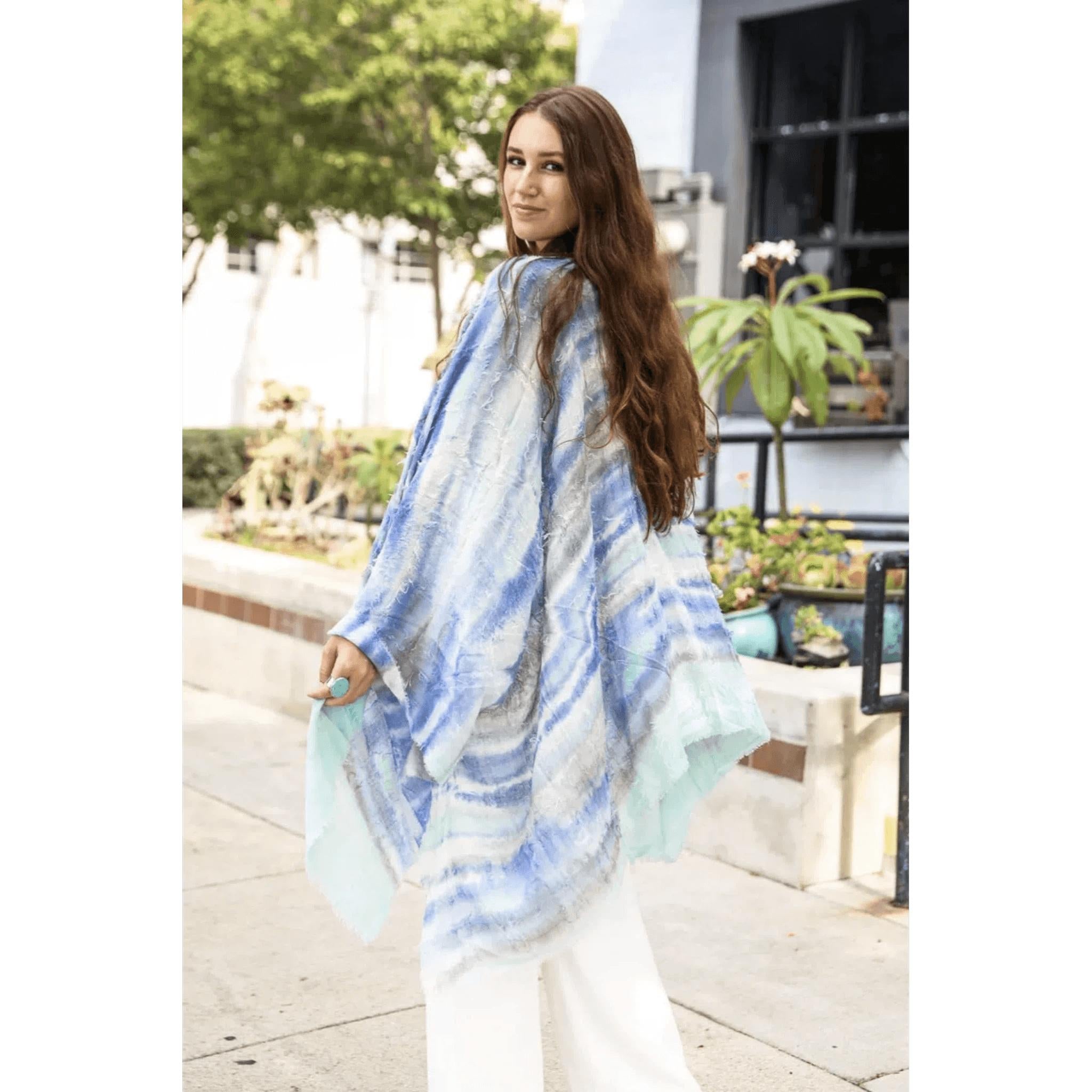 Ombré Dip Dye Kimono