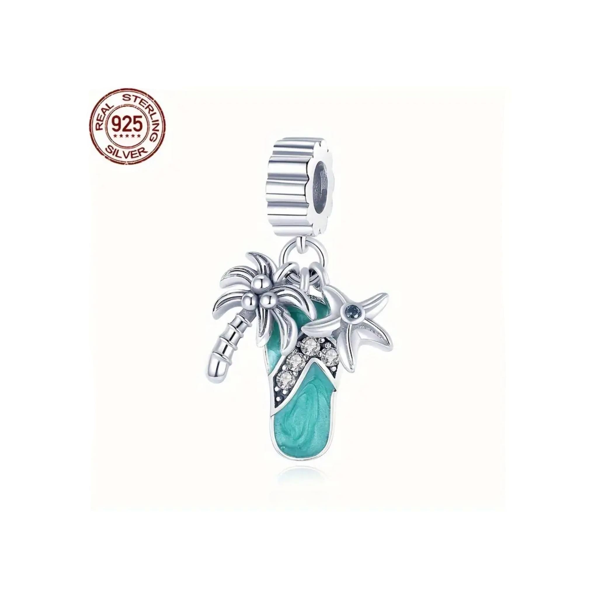 Palm Beach Sandal Bracelet Pendant Charm