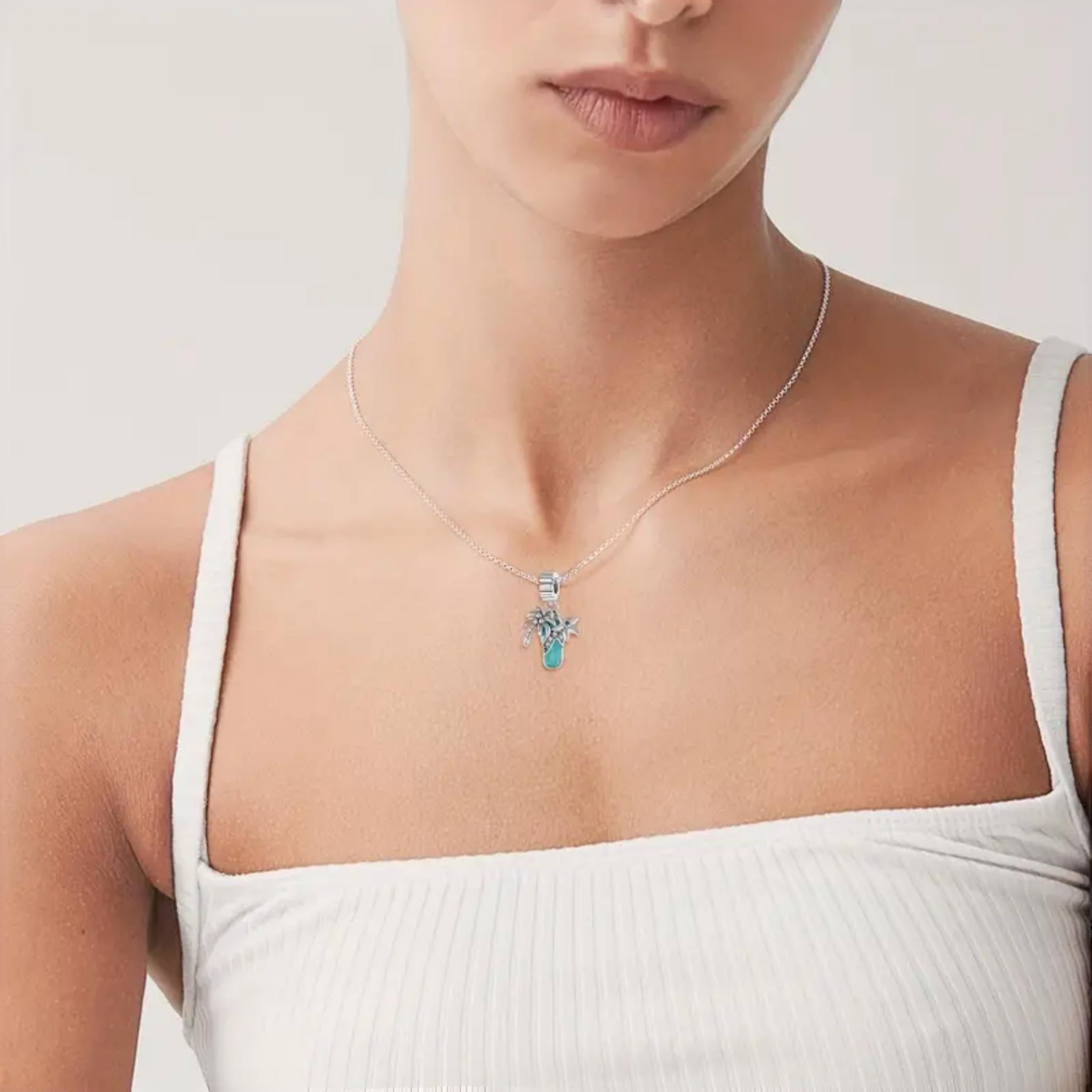 Palm Beach Sandal Bracelet Pendant Charm