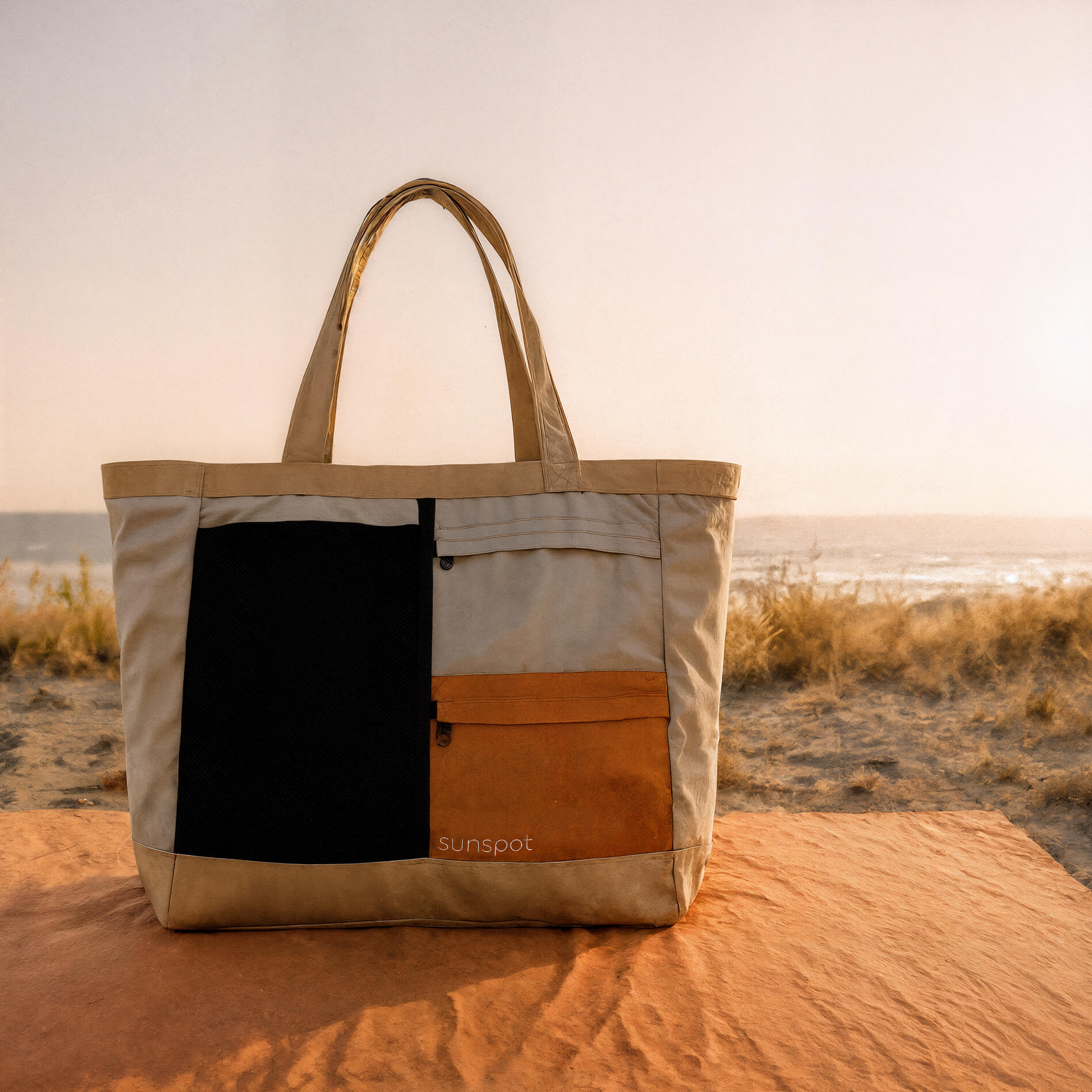 Premium Beach Tote with Pull-out Blanket - Oceanista