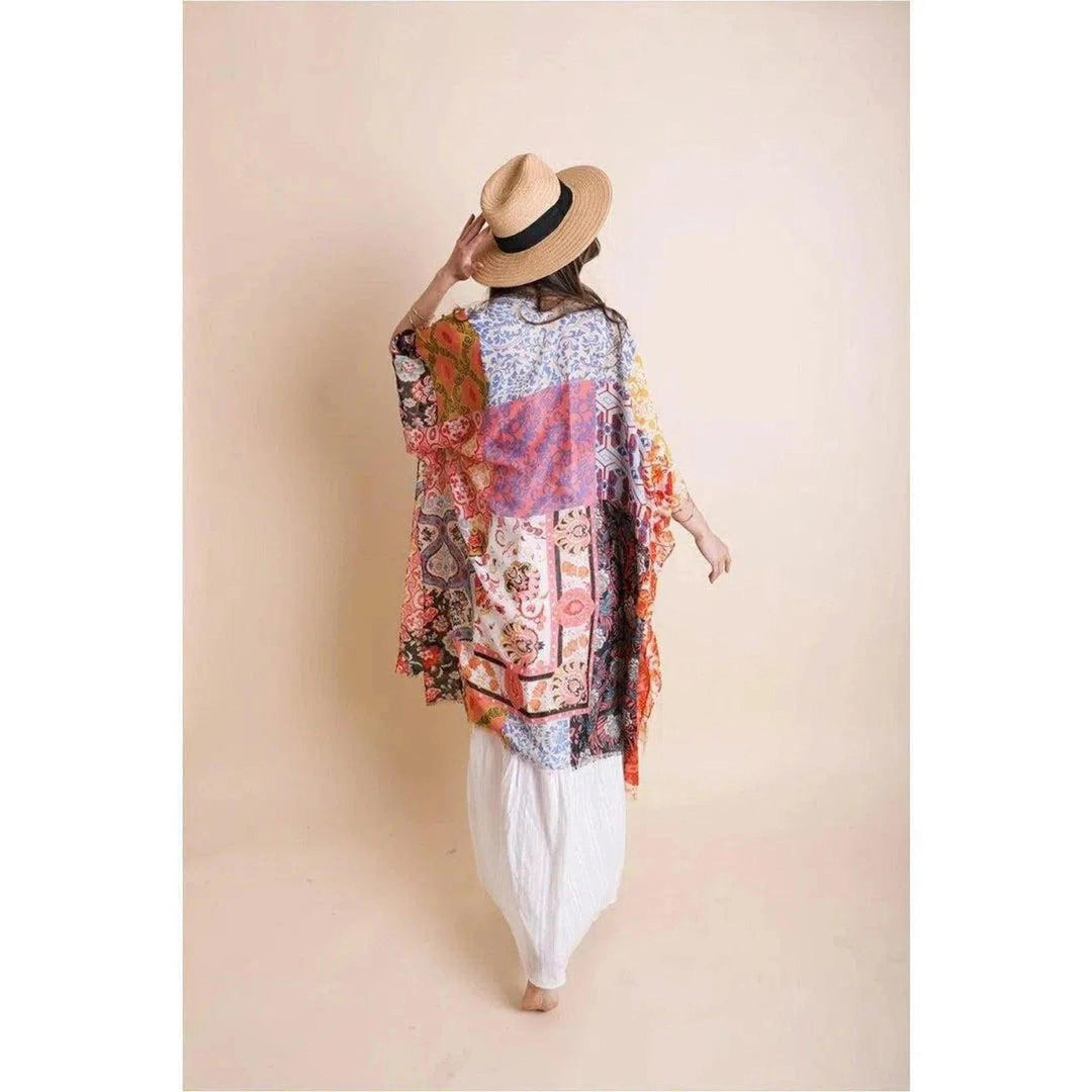 Pretty in Patchwork Kimono - Oceanista