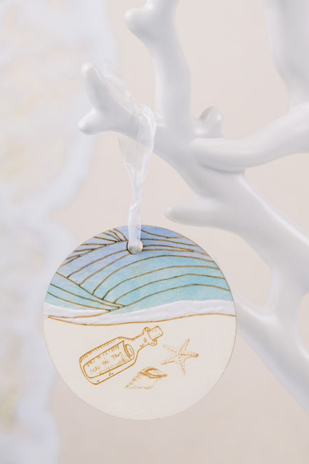 Seas the Day Hand-painted Ornament