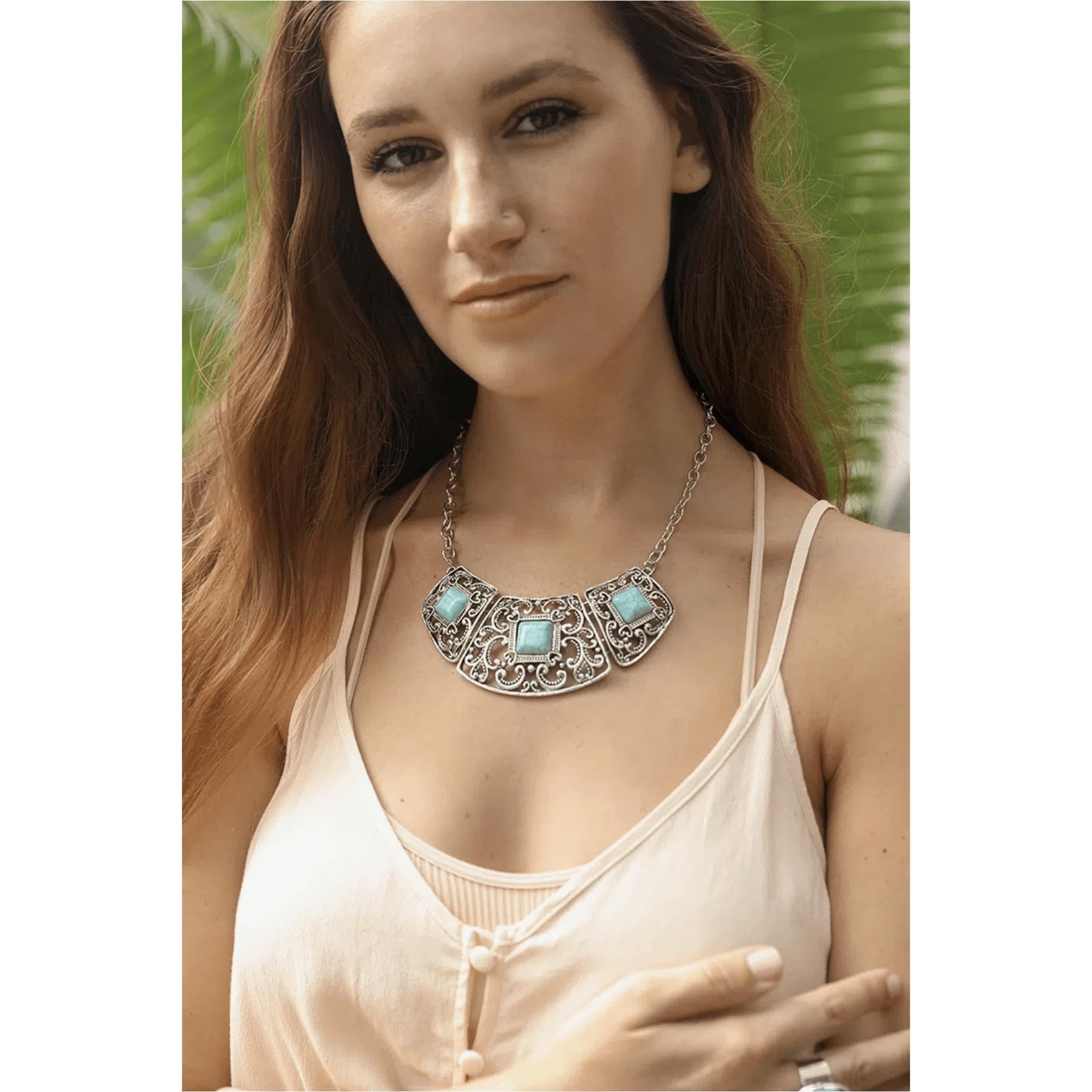 Shea Antique Turquoise Necklace
