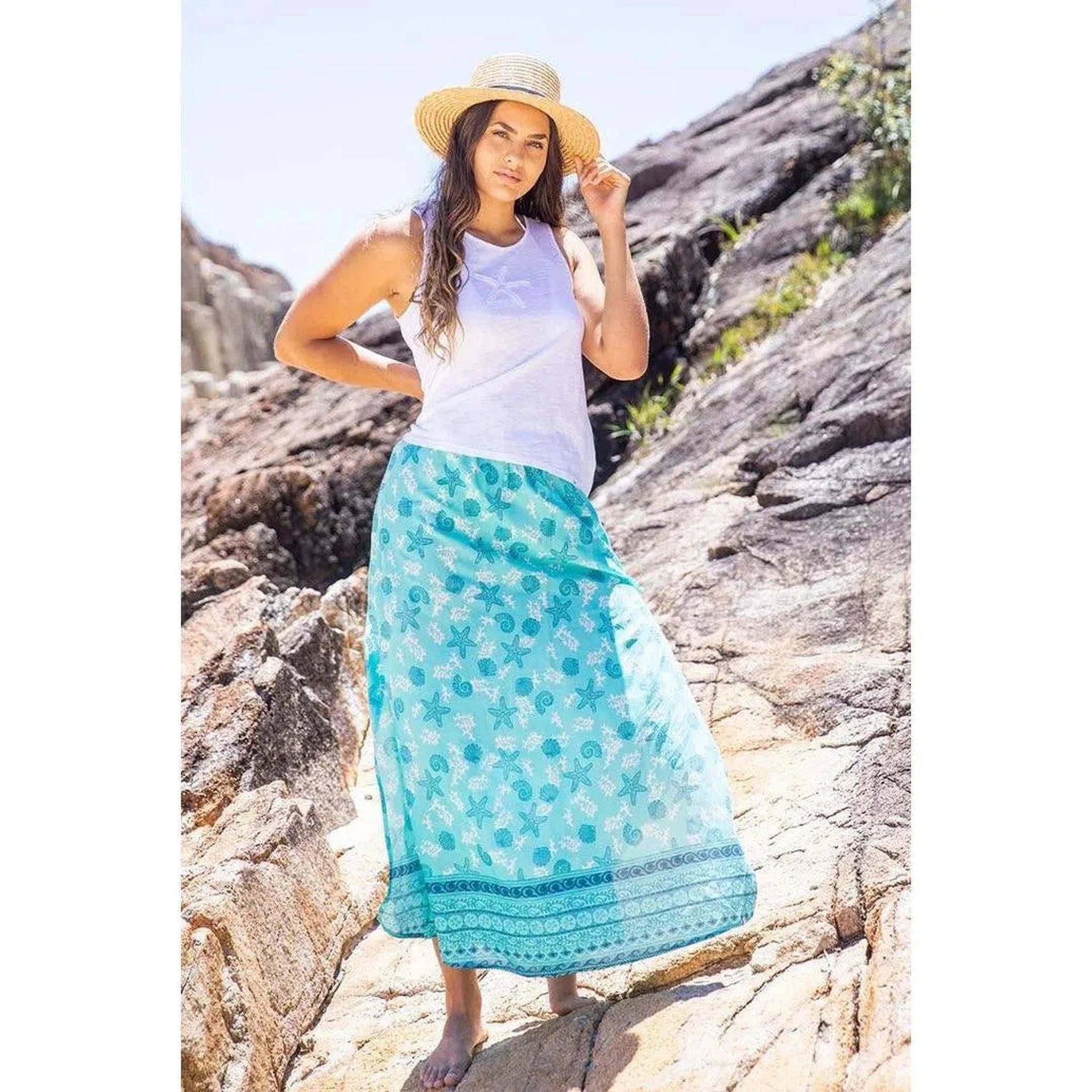 Shell Boho Beach Skirt Oceanista