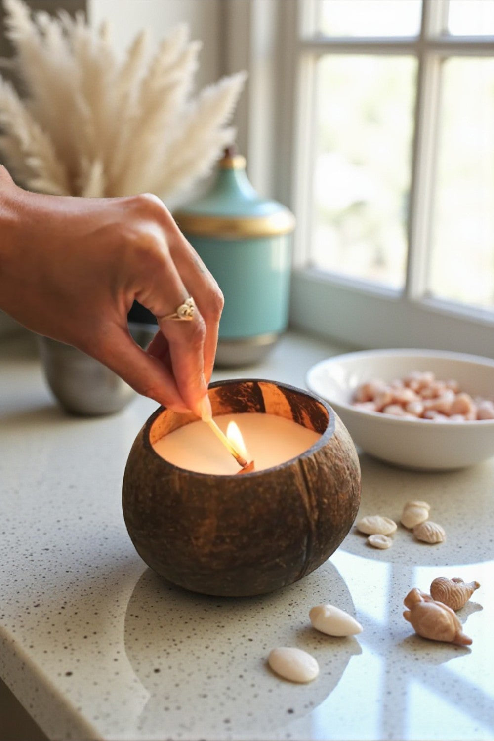 Sun-Toasted Coconut™ - Artisan Coconut Bowl Candle