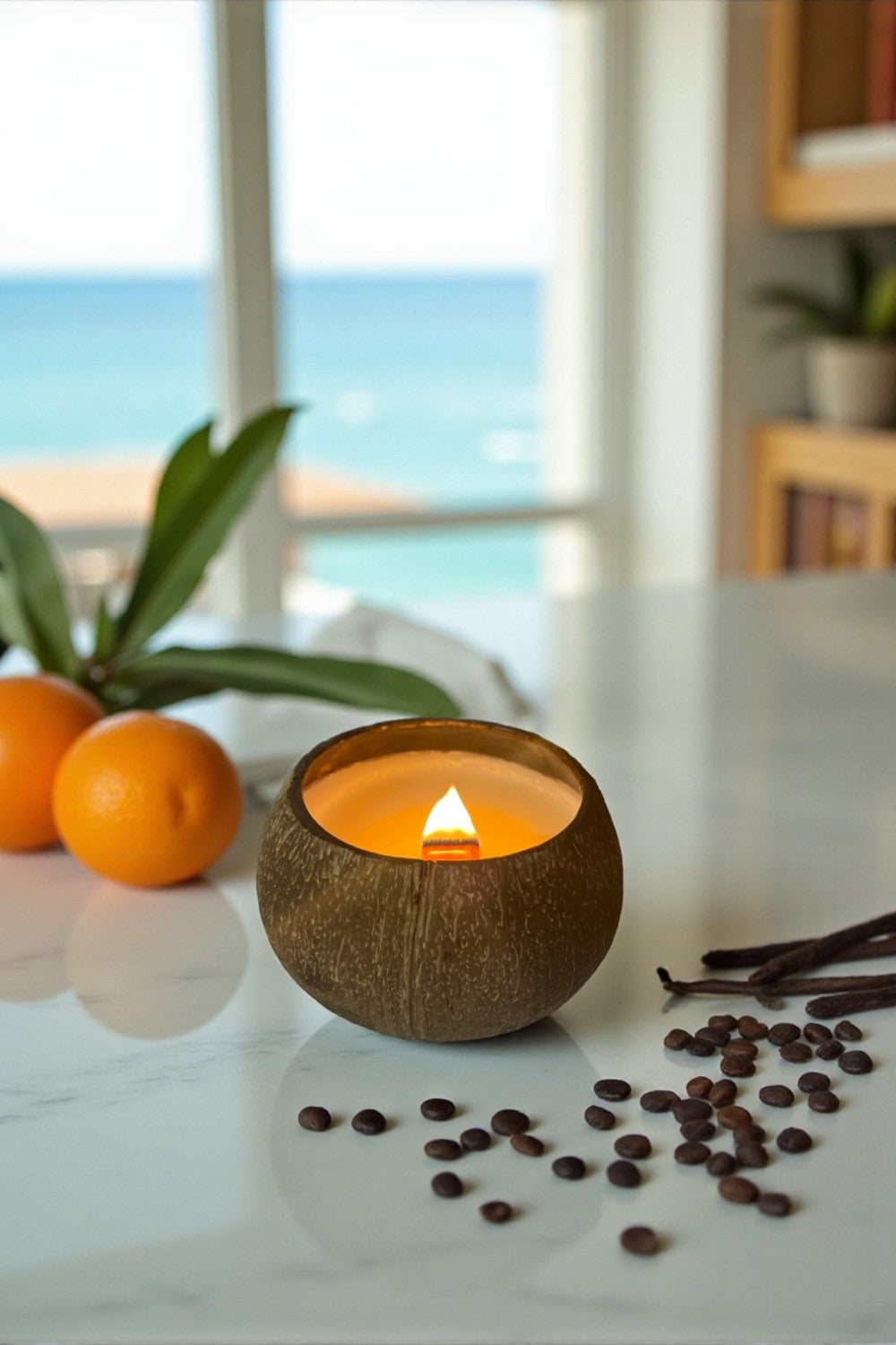 Sun-Toasted Coconut™ - Artisan Coconut Bowl Candle - Oceanista