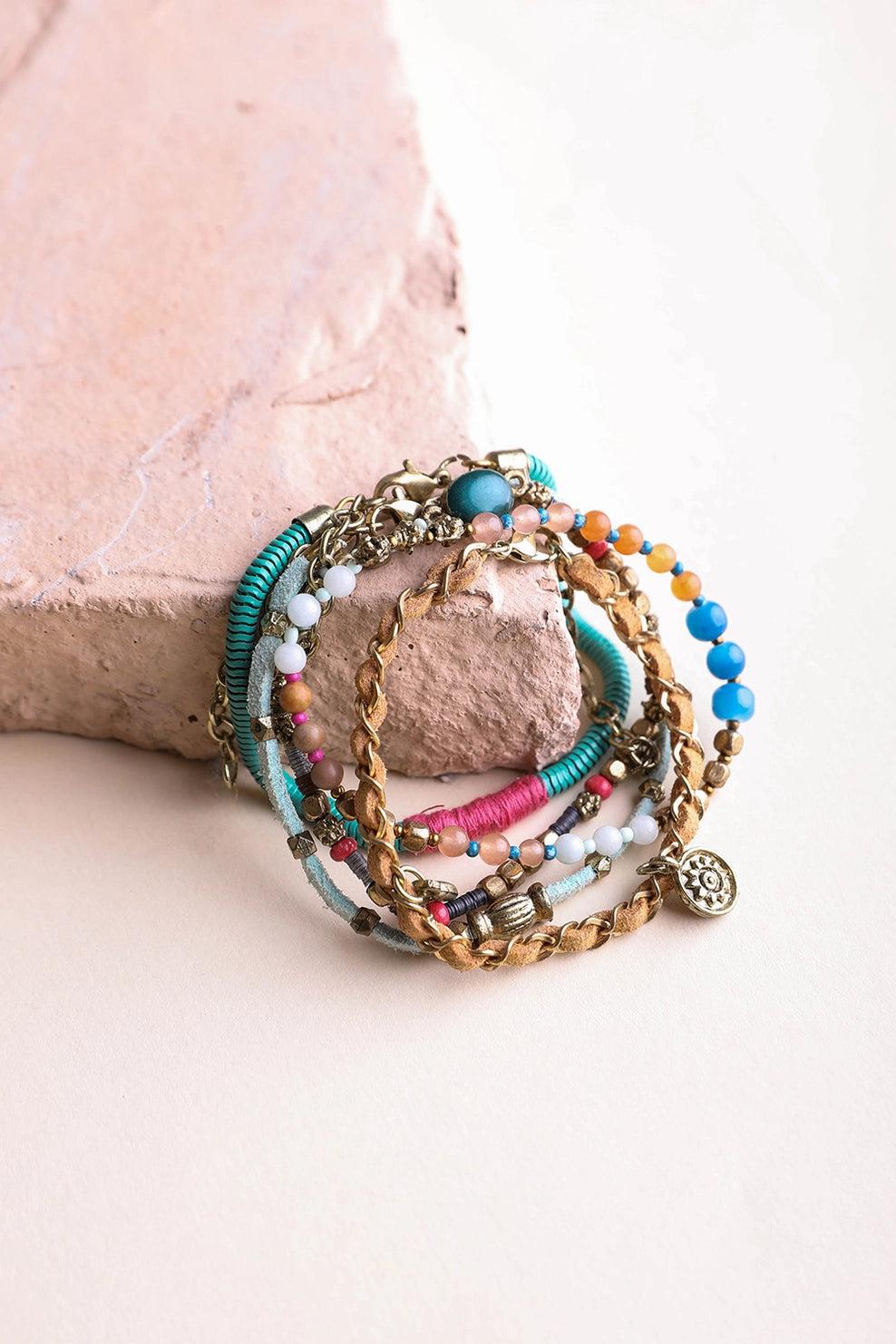 Sunburst Stacked Bracelet Set