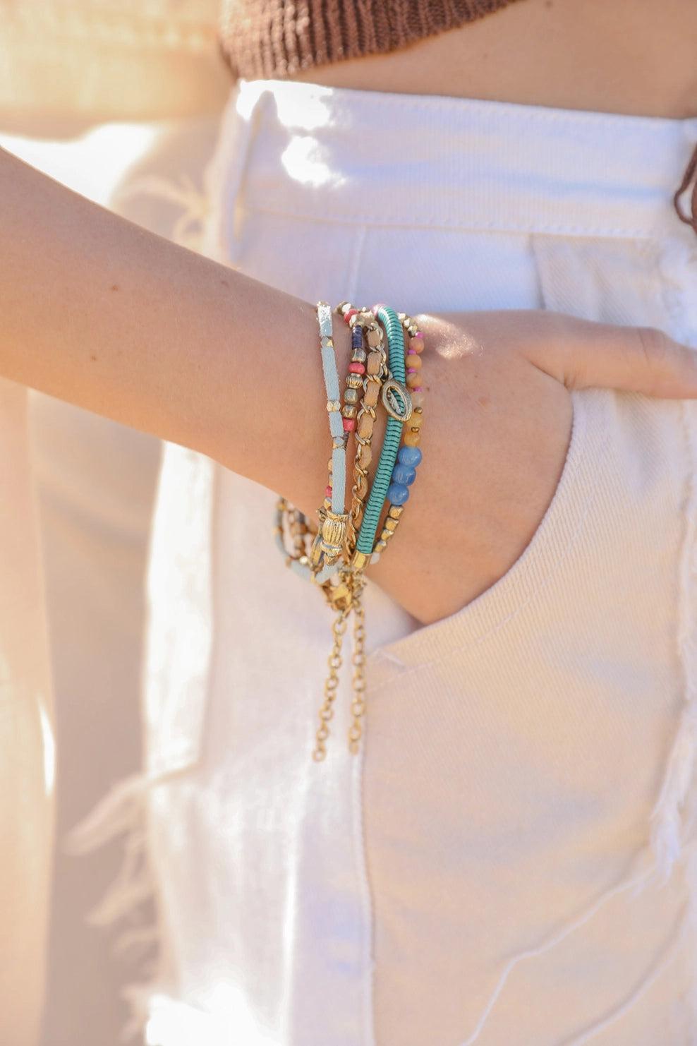 Sunburst Stacked Bracelet Set