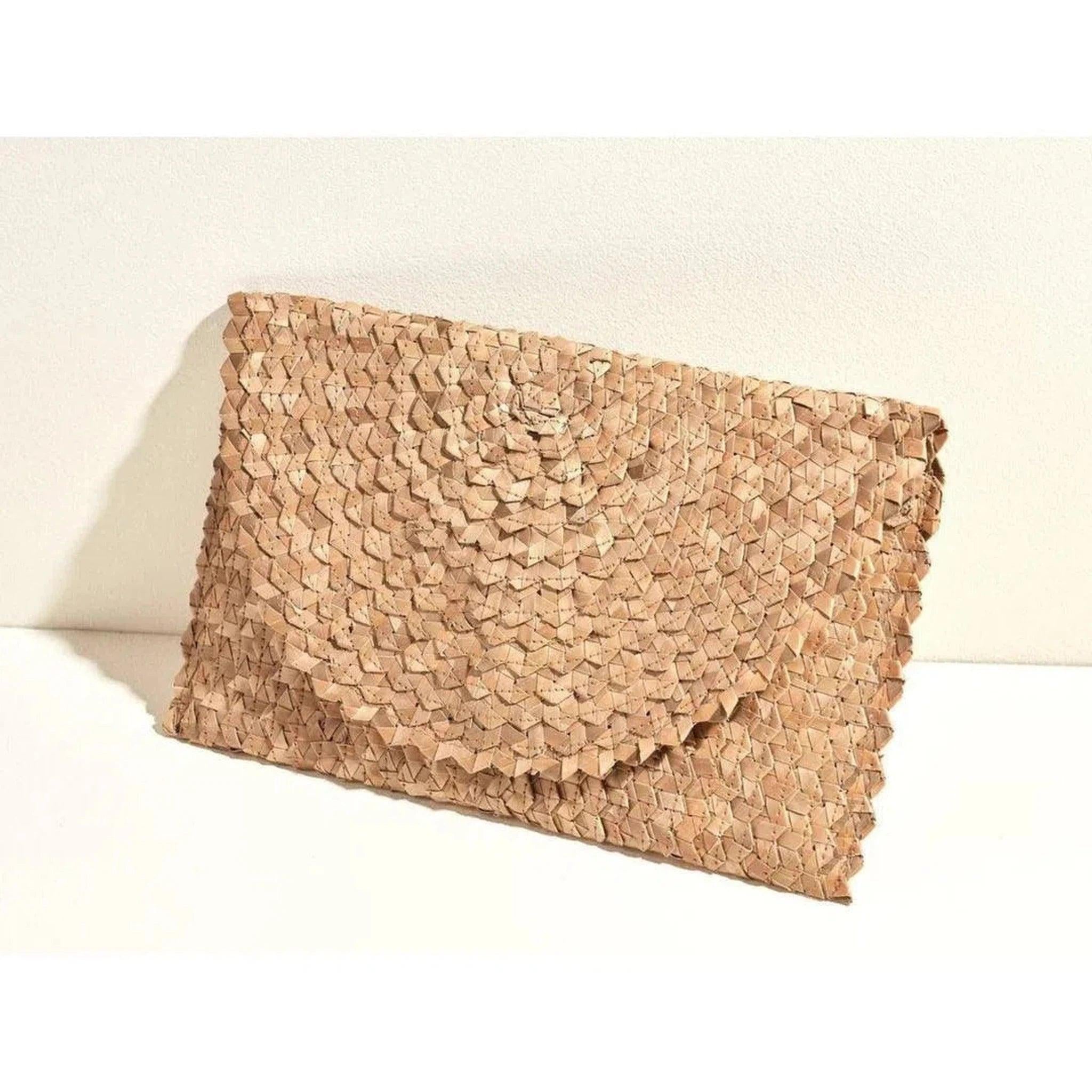 The Palm Rattan Clutch