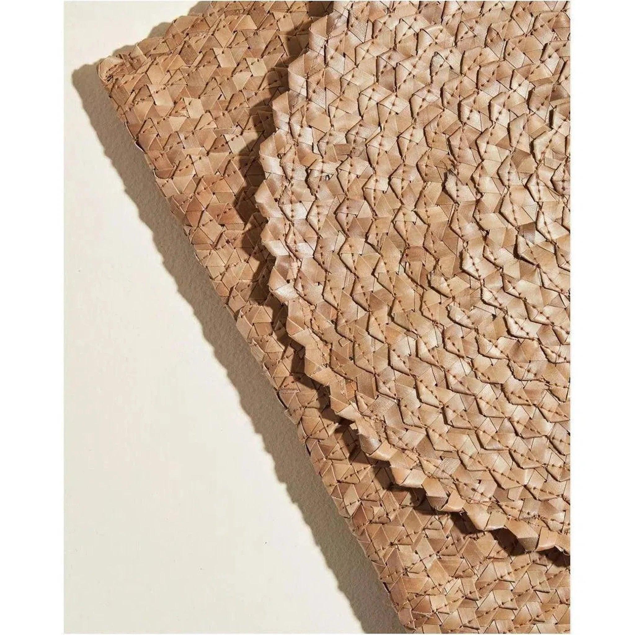 The Palm Rattan Clutch