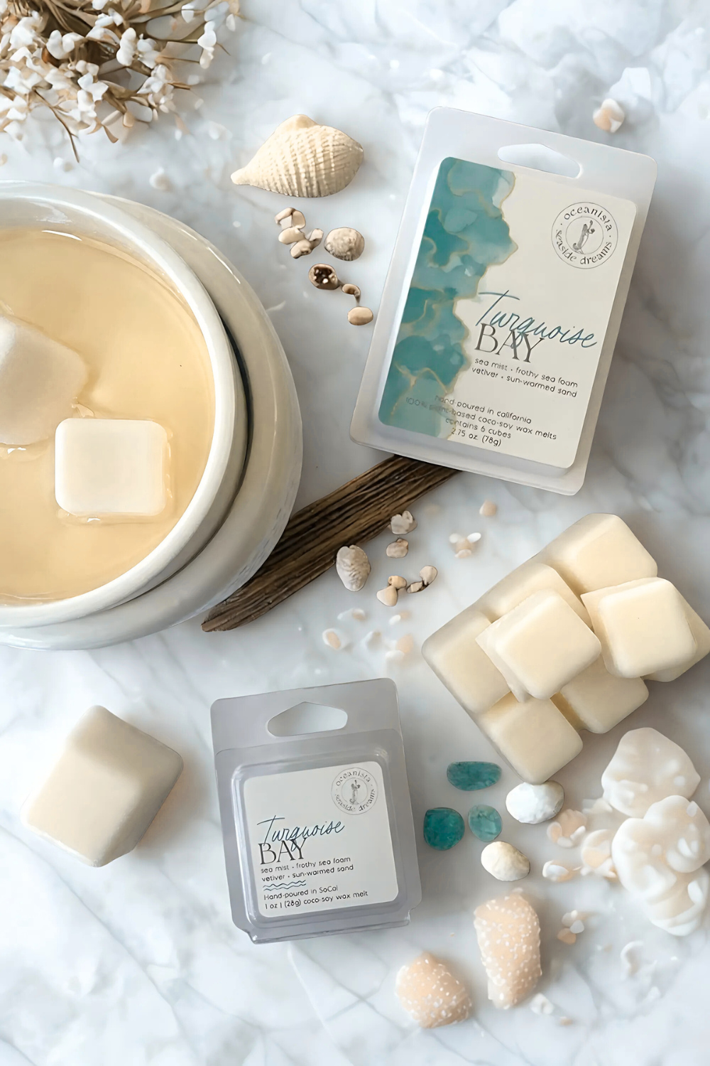 Turquoise Bay Luxury Wax Melts - Handmade in Southern California