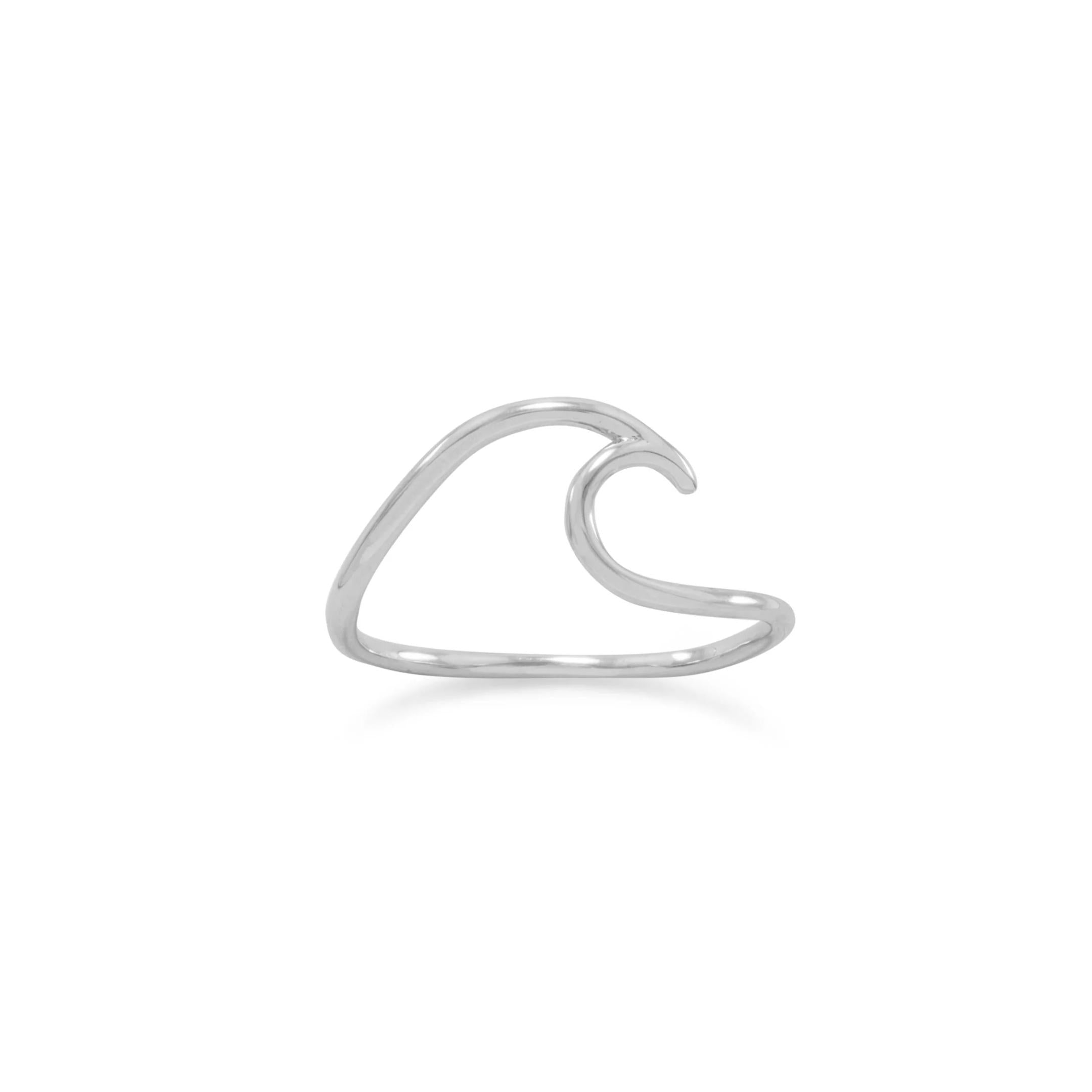 Wave of Fresh Air Ring in Gold or Sterling Silver