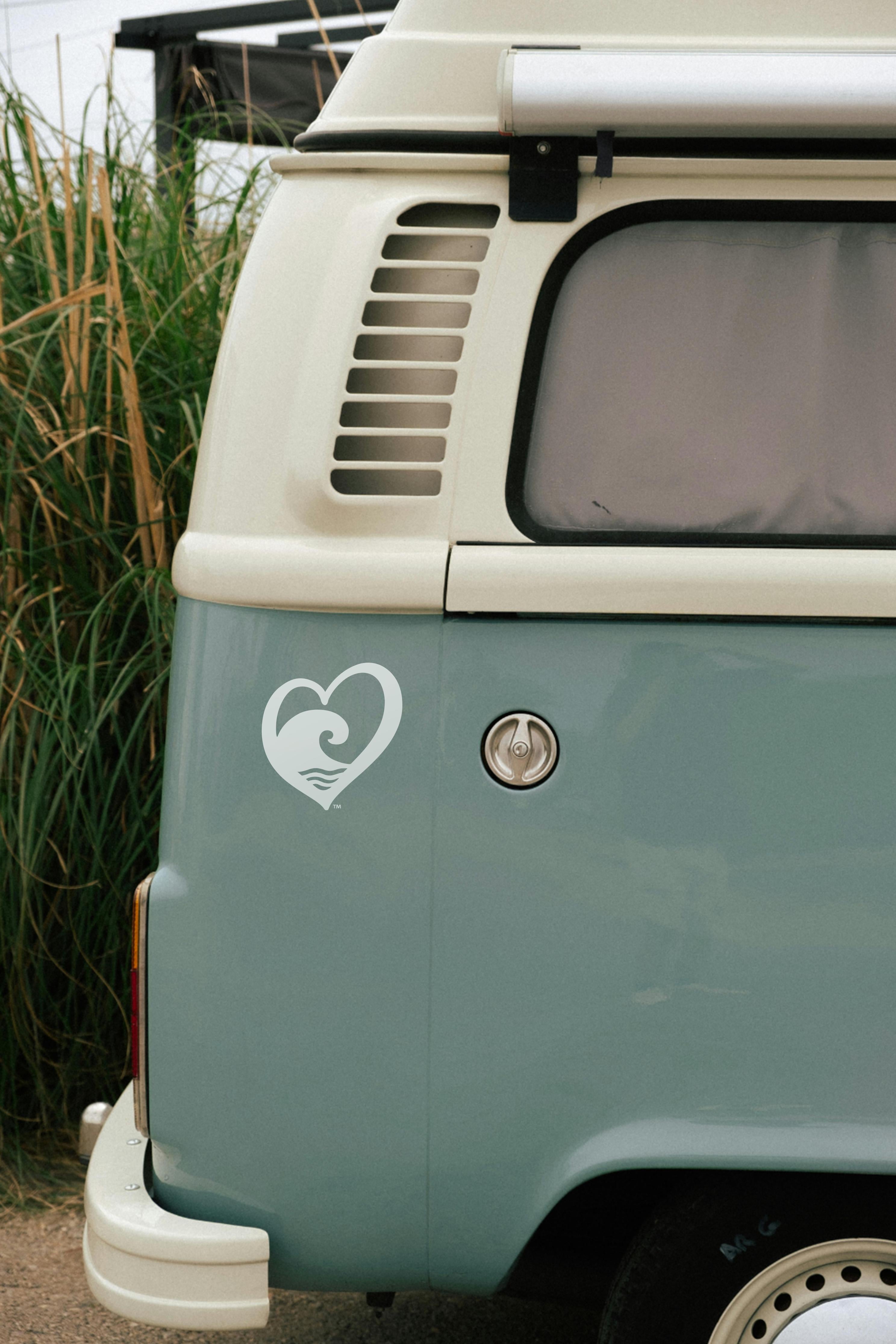 Waves at Heart™ Car Decal Sticker