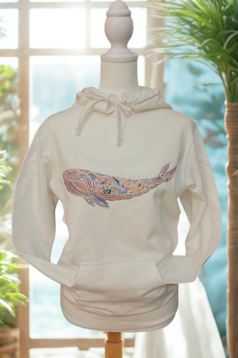 Zentangle Whale Hoodie